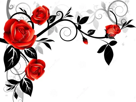 Rote Rosenranke