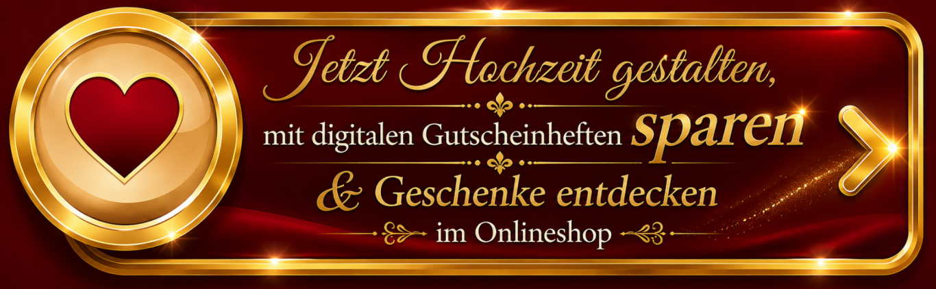 Button Hochzeit gestalten, Gutscheinhefte digital Mitteldeutschland sowie Mecklenburg-Vorpommern & Brandenburg im Onlineshop erhältlich