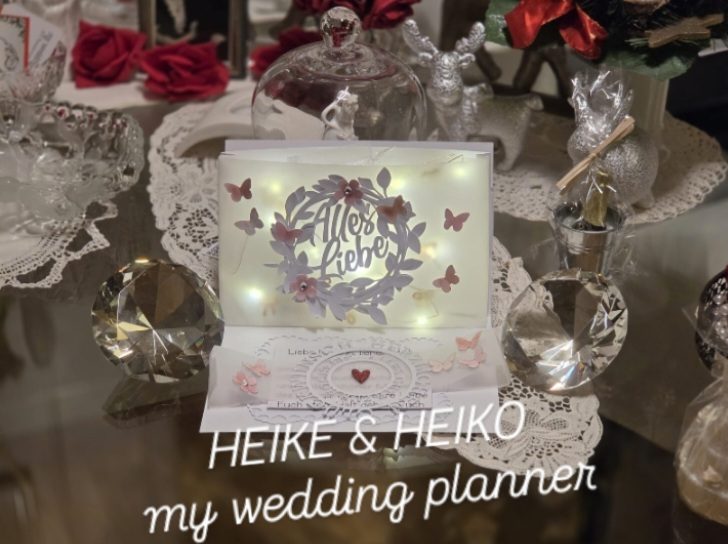 Geschenkekarte Hochzeit pop up LED Lichter Geschenkekarte Hochzeit pop up LED Lichter